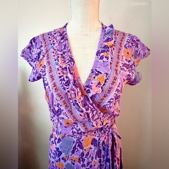 SEA LUSTRE HAVANA MAXI WRAP DRESS size small. VVGUC - Picture 3 of 11